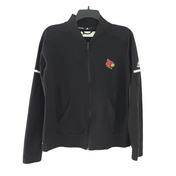 Adidas Jacket University of Louisville Cardinals Small Women Zip Up Back Coat - Picture 8 of 8